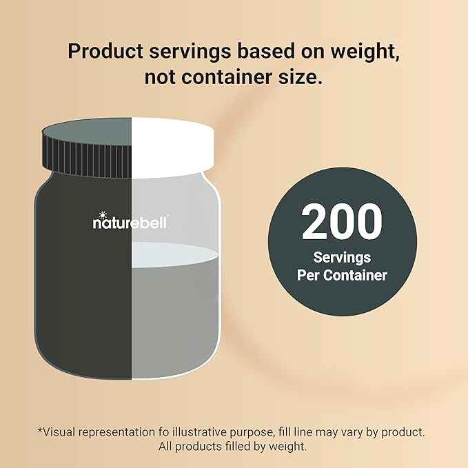 NatureBell Creatine Monohydrate Powder 1000g 5000mg Per Serving 200 Servings (2.2 lb) | Micronized Pure &amp Unflavored | Pre-Workout Muscle Support* | Keto Vegan Filler-Free
