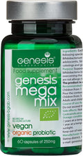 MegaMix BIO Probiotic for Gut Health | Shelf Stable Probiotics for Women &amp Men with Lactobacillus &amp Bifidobacterium for Digestive Immune &amp Gastrointestinal Support - Vegan 60 Capsules