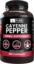 PURE ORIGINAL INGREDIENTS Cayenne Pepper (365 Capsules) No Magnesium Or Rice Fillers Pure Lab Verified