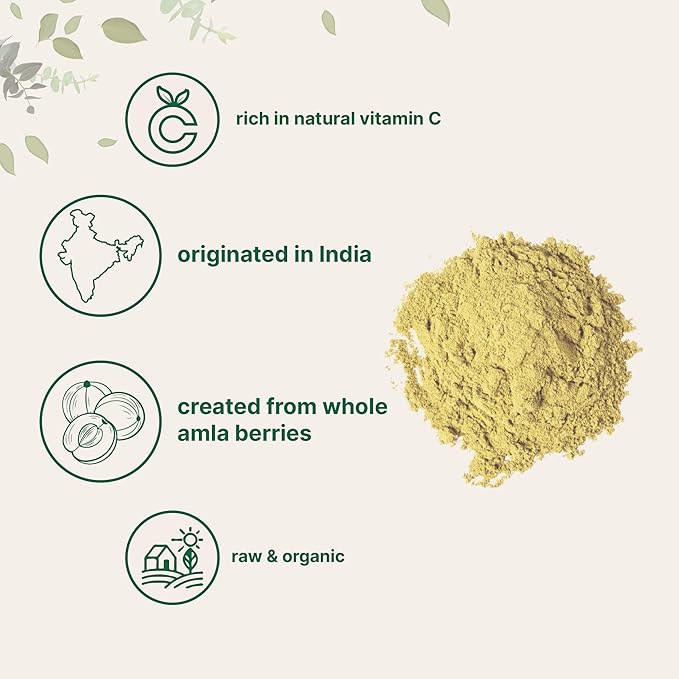 Micro Ingredients Organic Amla Powder (Amalaki) | 32oz India Origin Gooseberry Powder | Rich in Vitamin C Antioxidants Supports Immune Digestive &amp Skin Health Non-GMO Vegan &amp Keto Friend