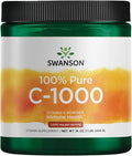Swanson Vitamin C Powder 100% Pure Ascorbic Acid Immune System Support Skin Health Cardiovascular Health Antioxidant Supplement 1000 mg (per Serving) 1 lb. 454 g