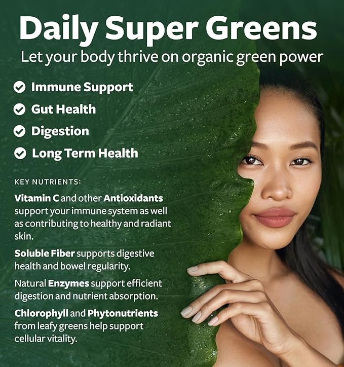 Super Greens &amp Black Seed Oil (3-Month Supply) Herbal Oil Blend Bundle of Organic Super Greends Powder - Complete Superfood (180 Capsules) &amp Organic Black Seed Oil Liquid - Cold pressed (8 fl