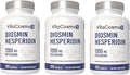 Diosmin Hesperidin 1200 mg Complex 180 Capsules Citrus Bioflavonoids Rich Fruit Extract 100% Vegetarian Non-GMO &amp Gluten Free Diosmin Supplement with Max Strength - 3 Packs