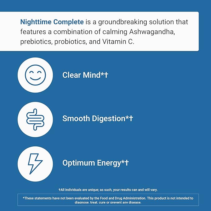 ACTIVATEDYOU Morning Complete Daily Wellness Greens Superfood Drink with Prebiotics Probiotics and Green Superfoods (Citrus 3 Pack) &amp Nighttime Complete Daily Wellness Drink