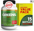 Tonic Greens Max Extra Strength Immune Support Supplement 60 Capsules with Elderberry Turmeric Probiotics (15)