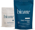 Bio.me Daily Prebiotic Fiber &amp Gut Cleanse Bundle - Unflavored Fiber Powder (30 Servings) + 5-Day Cleanse Capsules w/Magnesium Berberine L-Glutamine - Digestive Support Microbiome Reset (30 Cap