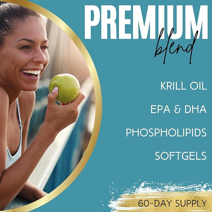 Lumen Naturals Krill Oil for Women – with EPA DHA &amp Phospholipids – 180 Softgels – 60 Servings – Non-GMO Gluten-Free and Made for Daily Wellness Support (180 Count (Pack of 1))