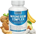 1PCSLumine Organics Magnesium Complex Magnesium Complex for Women Supplement 1000mg - Advanced 8-in-1 Magnesium Blend - GlycinateCitrateMalateTaurate90 Capsules (1)