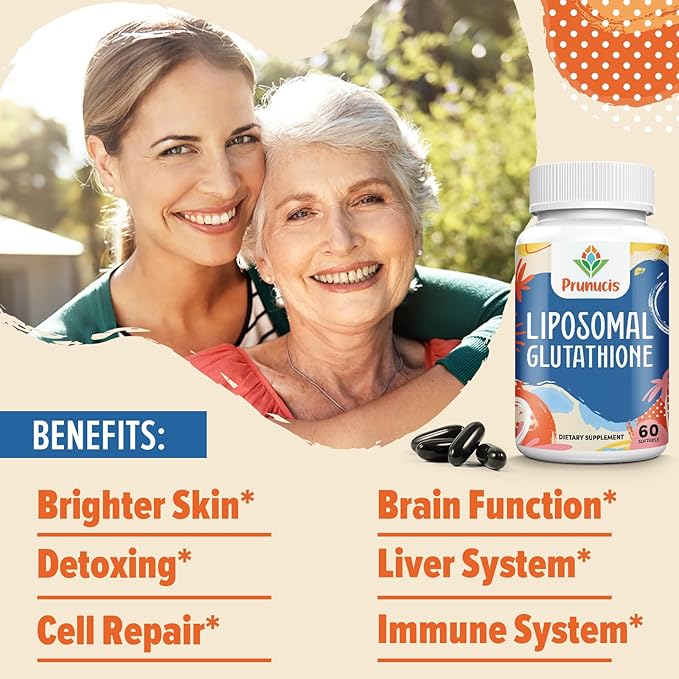 2400MG Liposomal Glutathione with Vitamin C Milk Thistle &amp Alpha-Lipoic Acid Master Antioxidants Pure Reduced L-Glutathione - Immune System Cell Repair Energy High Absorption 60 Softgels