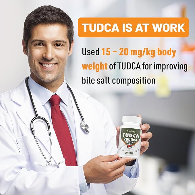 TUDCA Liver Supplements 2000mg - Strong Bile Salts Support Liver Detox &amp Cleanse - Liver and Gallbladder Health Formula-Easy to Swallow Tablets-30 Days Supply