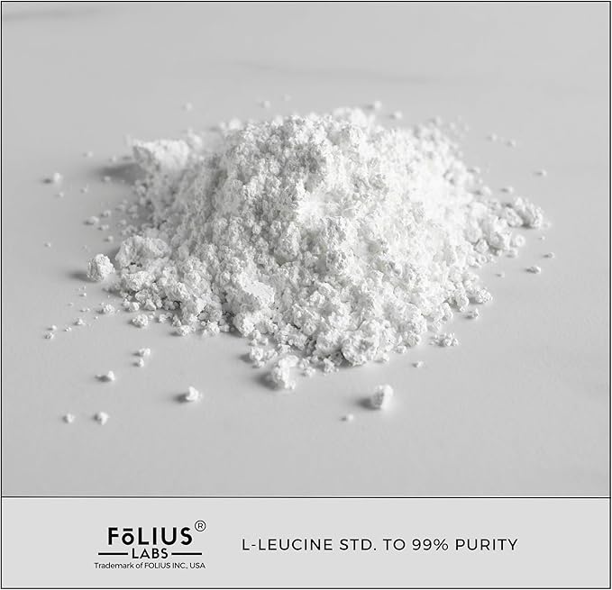 FOLIUS LABS Clean Label L Leucine – Amino Acid Supplement – Intra Workout Supplement for Muscle Recovery and Building Lean Muscles – 120 Veg Capsules