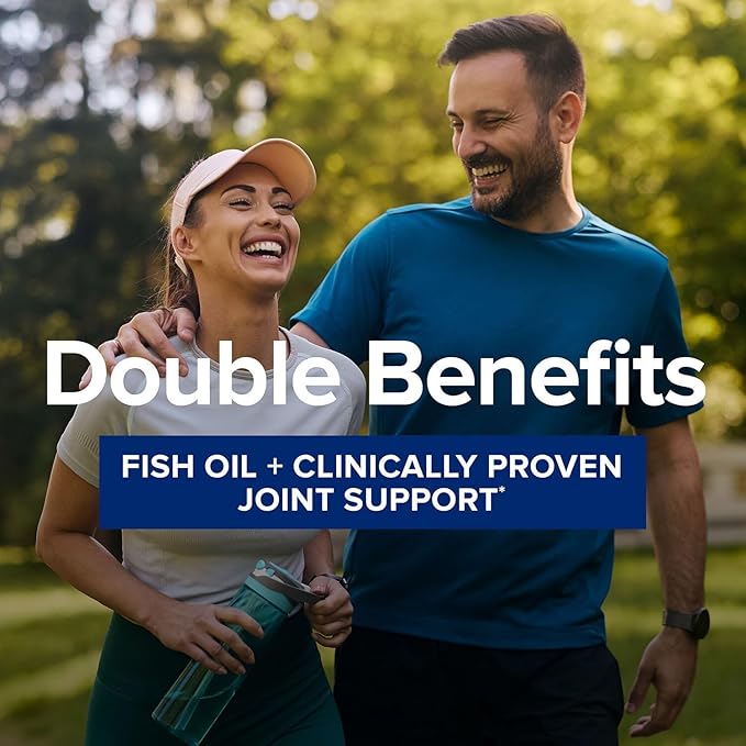 GNC Triple Strength Fish Oil Plus Joint Omega 3 1000mg EPA and DHA Heart Health Plus Fast 5 Day Comfort Brain Skin and Eye Antioxidants and Botanical Extracts Control Fish Burps 30 Servings