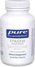 Pure Encapsulations EPA/DHA Essentials - Fish Oil Concentrate Supplement to Support Cardiovascular Health - Premium EPA &amp DHA Supplement with Omega 3-90 Softgel Capsules