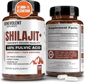 6500mg Shilajit for Men with 40% Fulvic Acid (High Absorption) | Shilajit Mineral Supplement with 85+ Trace Minerals for Energy Performance &amp Immune Health - 120 Capsules