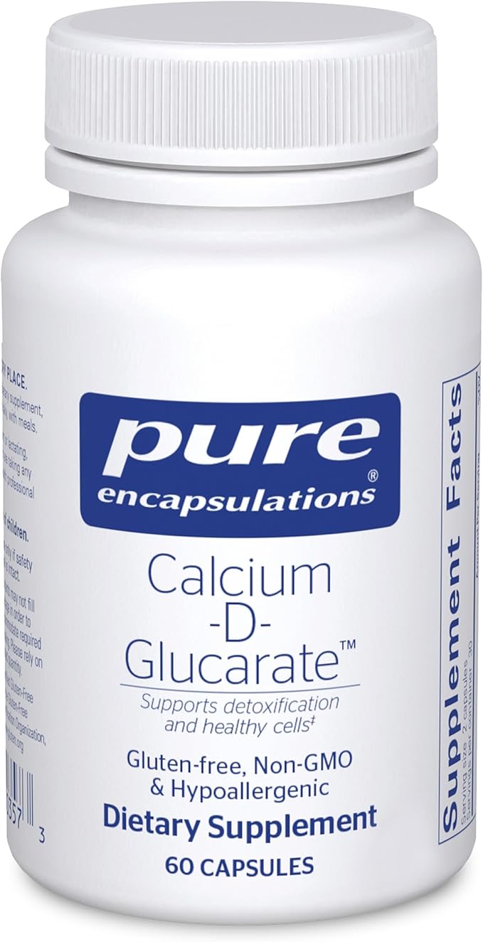 Pure Encapsulations Calcium-D-Glucarate | Supplement to Support Cellular Health in the Liver Lungs Breast and Colon* | 60 Capsules