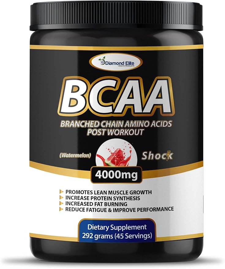Original BCAA Powder 2:1:1 - Branched Chain Amino Acids for Muscle Building &amp Recovery Fat Burning Support - Fruit Punch &amp Watermelon (45 Servings)