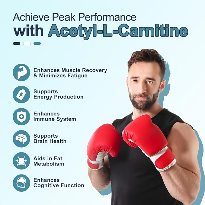 2 Pack Sugar Free Acetyl L-Carnitine Gummies L-Carnitine Supplement for Women &amp Men with Vitamin C &amp B12 ALCAR for Energy Brain &amp Heart Health Support Vegan Non-GMO 120 Count