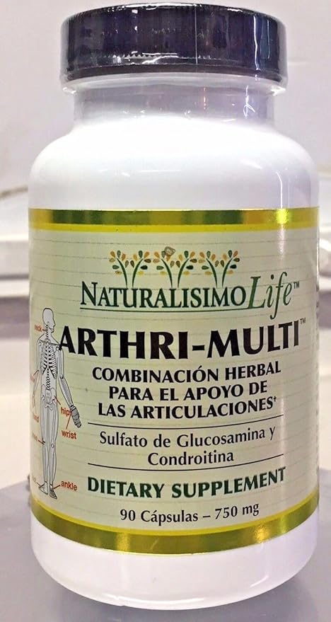 Generic Arthri-Multi 90 Capsulas 750mg Sulfato de Glucosamina Condroitina Blue