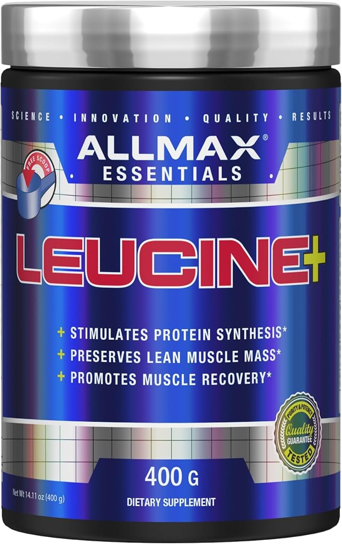 ALLMAX LEUCINE - 400 g - Stimulates Protein Synthesis Preserves Lean Muscle &amp Promotes Recovery - 80 Servings