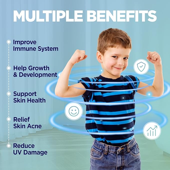 Zinc Gummies - Zinc Picolinate 50mg Sugar Free Highly Absorbable Zinc Picolinate Supplement for Kids &amp Adults Support Growth Immune Function Skin Health 60 Gummies