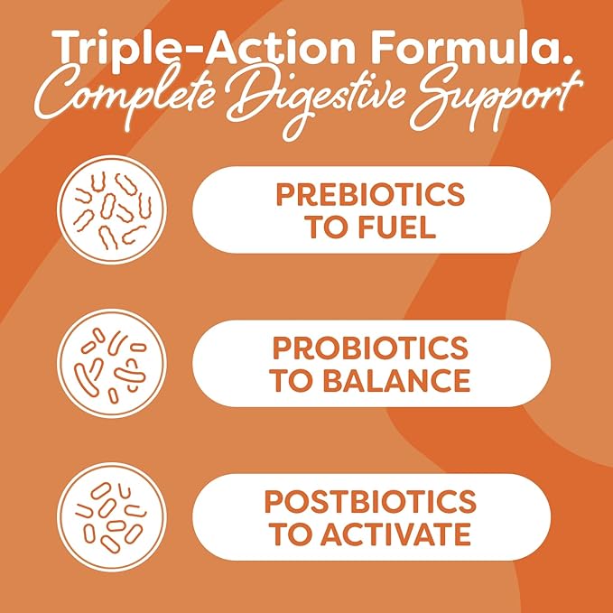 Probulin Total Care Probiotic Supplement Daily Gut Digestive and Immune Health Probiotics Capsules for Men and Women 20 Billion CFU Vegan 90 Count Bottle