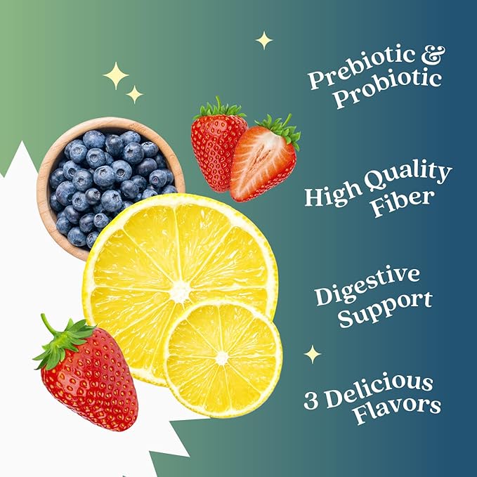 BeLive Probiotic + Prebiotic Bundle for Better Gut Health with 5 Billion CFUs for Digestive Health &amp High Strength Inulin (3g) Dietary Fiber
