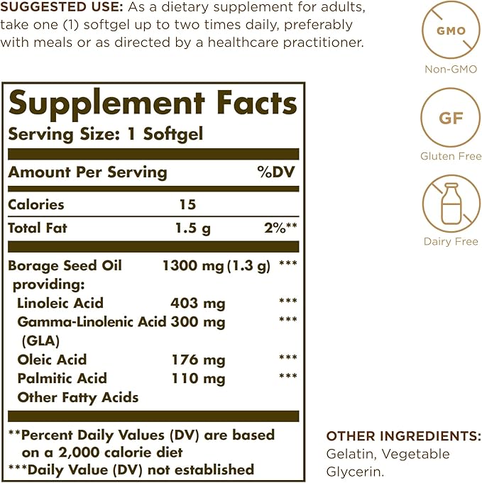 Super GLA 300mg Solgar 60 Softgel