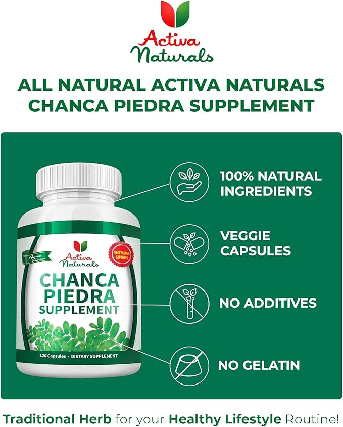 Collagen Type 2 with Chondroitin &amp Hyaluronic Acid + Chanca Piedra Capsules – Skin Hair &amp Nail Care Herbal Wellness Gallbladder &amp Kidney Support 120 Vegetable Capsules for Daily Use