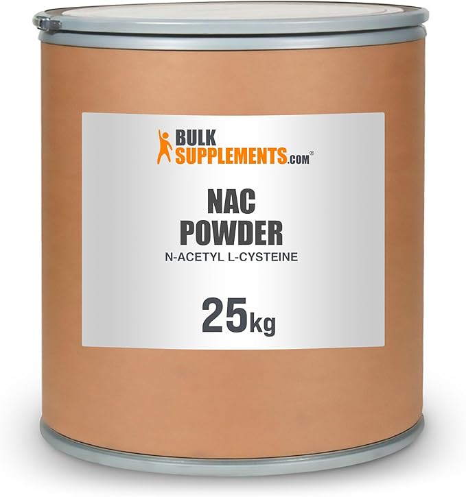 BulkSupplements.com N-Acetyl L-cysteine (NAC) - 25kg (55 lbs)