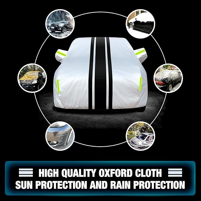 Car Covers for Mercedes Benz CLA Coupe CLA180 / CLA200 / CLA220d / CLA250 / CLA250e / CLA260 / AMG CLA 35 / CLA 45 AMG Coupe 5-Doors All Weather Outdoor Indoor Waterproof UV Resistant Dustproof