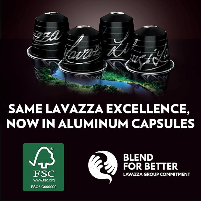 Lavazza Espresso Maestro Classico Aluminum Capsules Compatible with Nespresso* Original Machines Medium Espresso Roast 100% Arabica (60 Capsules)
