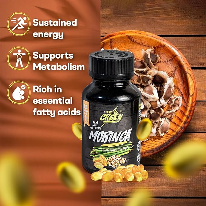 Moringa Seed Oil Softgels 100% Pure Cold-Pressed from Moringa Oleifera Seeds Vegan Non-GMO Natural Antioxidant Superfood 1000mg per Serving – 100 Capsules by Amazon Andes