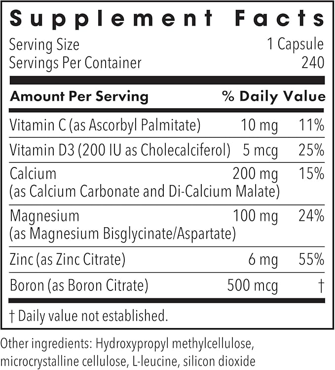 Metabolic Maintenance Cal Mag Zinc Complex with Vitamin D-3 - Higher Absorption for Bone + Heart Support (240 Capsules)