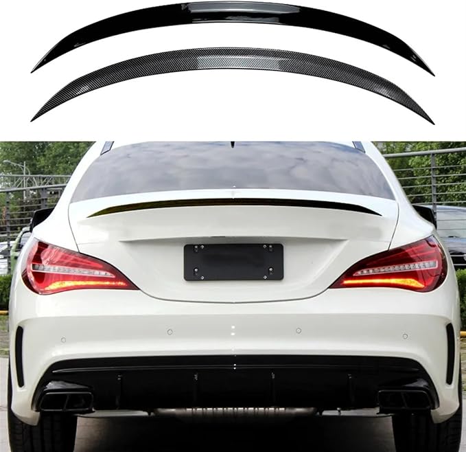 Kiyah Rear Wing Spoiler Splitter Compatible for Mercedes Benz CLA Class C117 CLA200 CLA260 CLA45 AMG 2013-2019 Car Tail Wing ABS Gloss Black(Gloss Black)