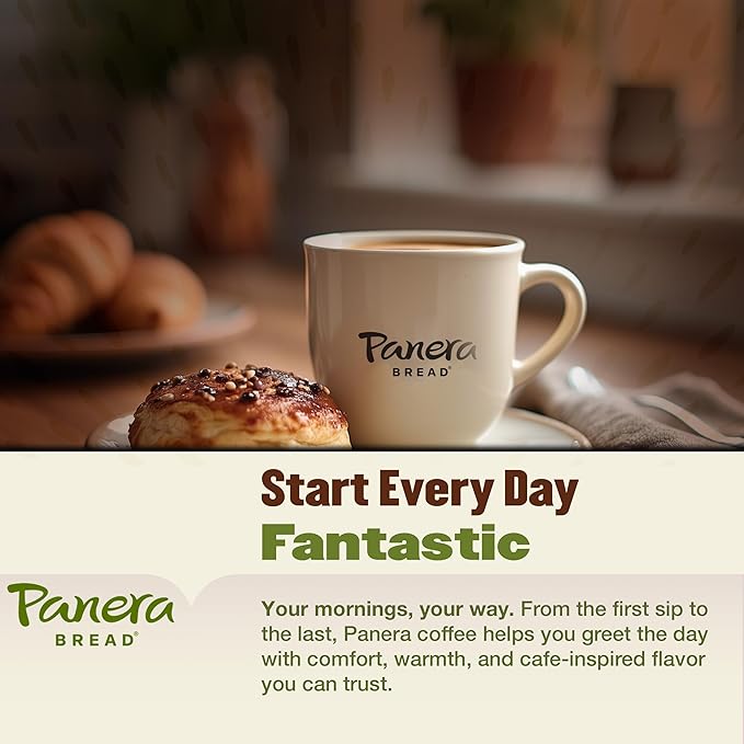 Panera Bread Dark Roast Coffee Pods 100% Arabica Compatible Bold &amp Smooth Dark Chocolate Finish Kosher Certified Recyclable Single Serve Cups 96 Single Serve Pods (4 Packs of 24)