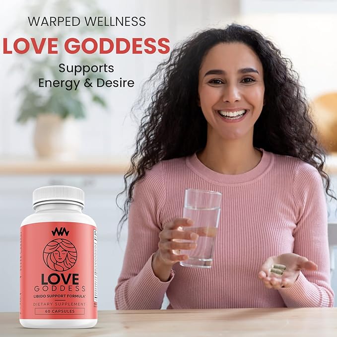 Womens Supplement That Boosts Libido | Enhance Intimacy Passion and Desire | Miura Puama for Female Specific Arousal | Love Goddess | Vitamin | Warped Wellness