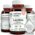 Natural Nutra Soy Lecithin 1200 mg Dietary Supplement - Brain Function Liver Health Improve Procreant Health Boosting Supplement - Gluten-Free BPA-Free 200 Softgels in Recyclable Glass Bottles
