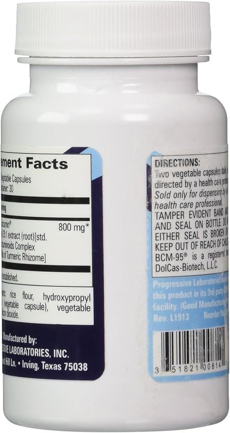 Progressive Labs - Curcumin BCM-95 60 vcaps [Health and Beauty]