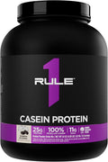 Rule 1 Proteins Casein Protein - 25g Protein and 11g EAAs Per Serving from Slow-Release Micellar Casein for Overnight Recovery and Sustained Delivery Between Meals (4 Pounds Cookies &amp Crème)