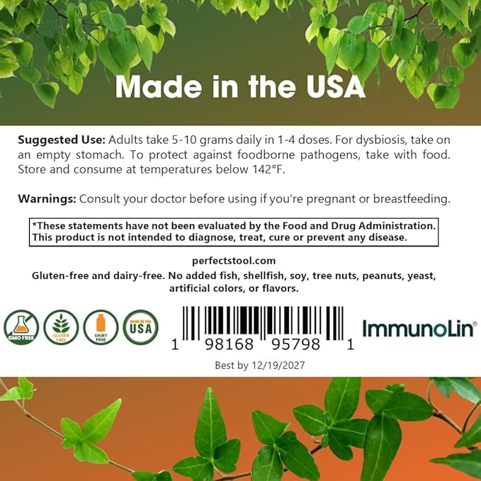 60 Servings – Contains Patented IgG Ingredient Immunolin® – Same Ingredient Used in Leading SBI Formulas – Serum Bovine Immunoglobulin (SBI) Powder – 150g Pure IgG with No Additives