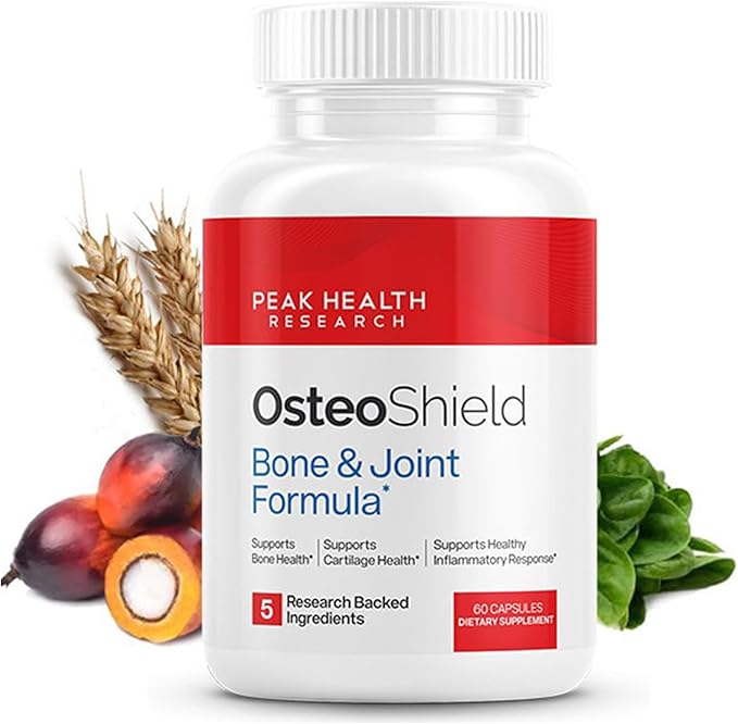 Peak Health Research - Bone &amp Joint Formula - Calcium Supplements for Women &amp Men with Vitamin D3 K2 &amp Aquamin - Triple Action Formula for Better Bone Health - 60 Capsules