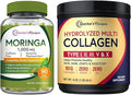 Doctor's Recipes Moringa 90 Vegan Caps &amp Multi Collagen Peptides Powder 16oz