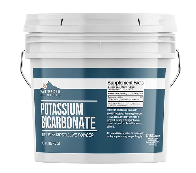 Earthborn Elements Potassium Bicarbonate (1 Gallon) Wine Making Cheese Making Brewing