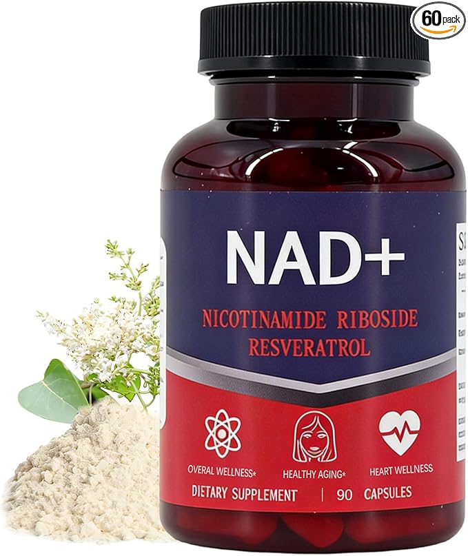 NAD Supplement 1500mg - Liposomal NAD+ Supplement with Resveratrol NAD Plus Boosting - Support Cellular Health Stamina &amp Healthy Aging - Ultra Strength Capsules