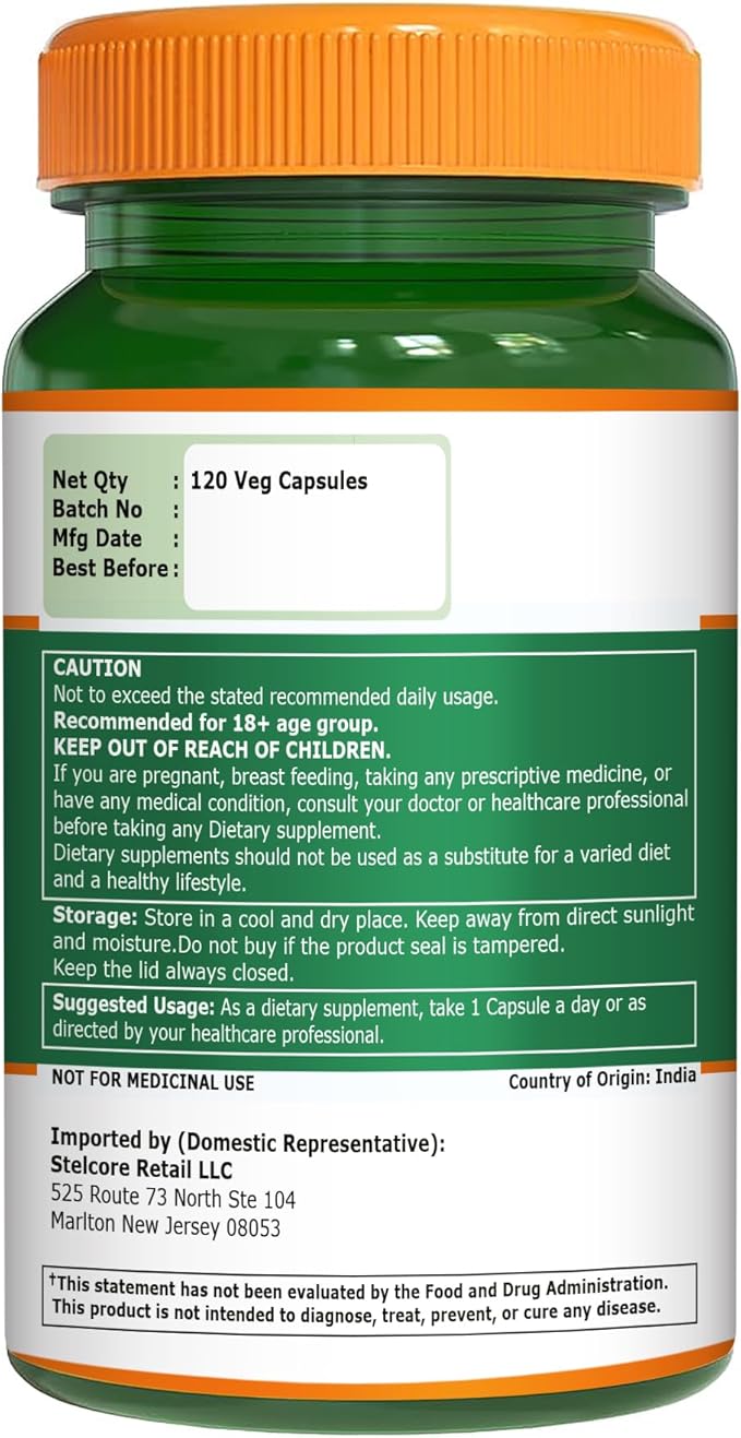 Pure Nutrition Choline Bitartrate 650mg | 120 Veg Capsules | 4 Month Supply | Supports Overall Wellness &amp Daily Nutritional Intake | 100% Vegetarian Non GMO.