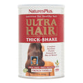 NaturesPlus Ultra Hair Thick Shake - 1 lb - French Vanilla Flavor - Hair Protein Powder for Healthy Growth - With Biotin &amp Amino Acids - Non-GMO Gluten-Free - 16 Servings