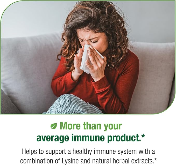 Bell Virux™ L Lysine and Red Marine - Natural Herbal Blend Unique Supplement to Boost the Immune System- Lysine 1000mg Capsules