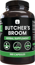 PURE ORIGINAL INGREDIENTS Butcher's Broom (365 Capsules) No Magnesium or Rice Fillers Always Pure Lab Verified
