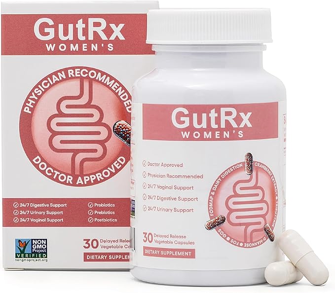 Women's – Probiotic for Women with Cranberry D-Mannose &amp Prebiotics – 28 Billion CFU to Support Vaginal Urinary &amp Digestive Health – Lactobacillus Bifidobacterium Vegan 30 Capsules