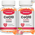 2 Pack CoQ10 Gummies 5X Better Absorption Coenzyme Q10 for Cellular Energy and Antioxidant Support 120 Peach Gummies